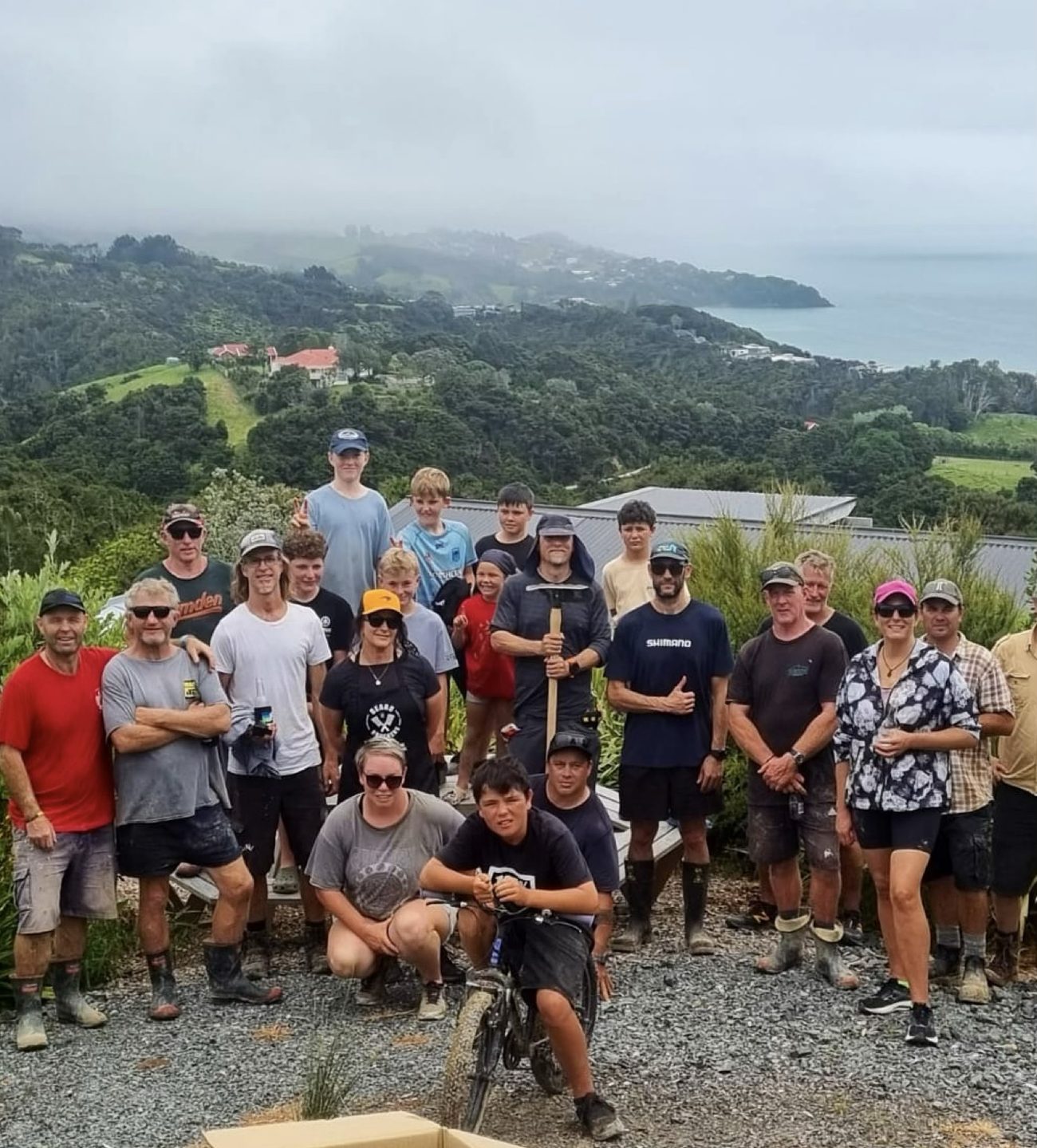 Waipu MTB Club members on site